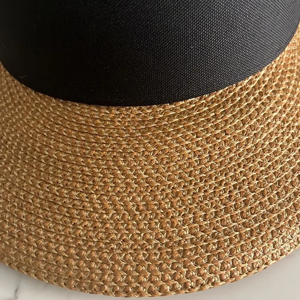Eric Javits Champ Visor (Natural/Black) - Picture 7 of 9